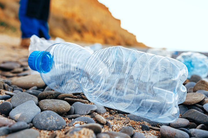 Used plastic bottle left scattered around the beaches