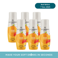 SodaStream Low Sugar Orange Mango Drink Mix - Pack of 6