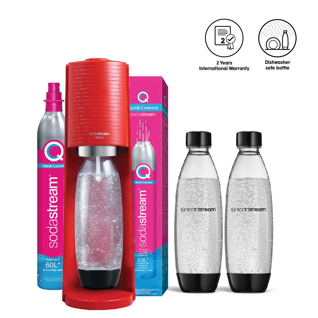 [Bundles] SodaStream Terra Red Sparkling Water Maker SodaStream SG