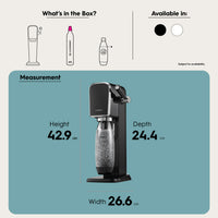 SodaStream ART Sparkling Water Maker - Black