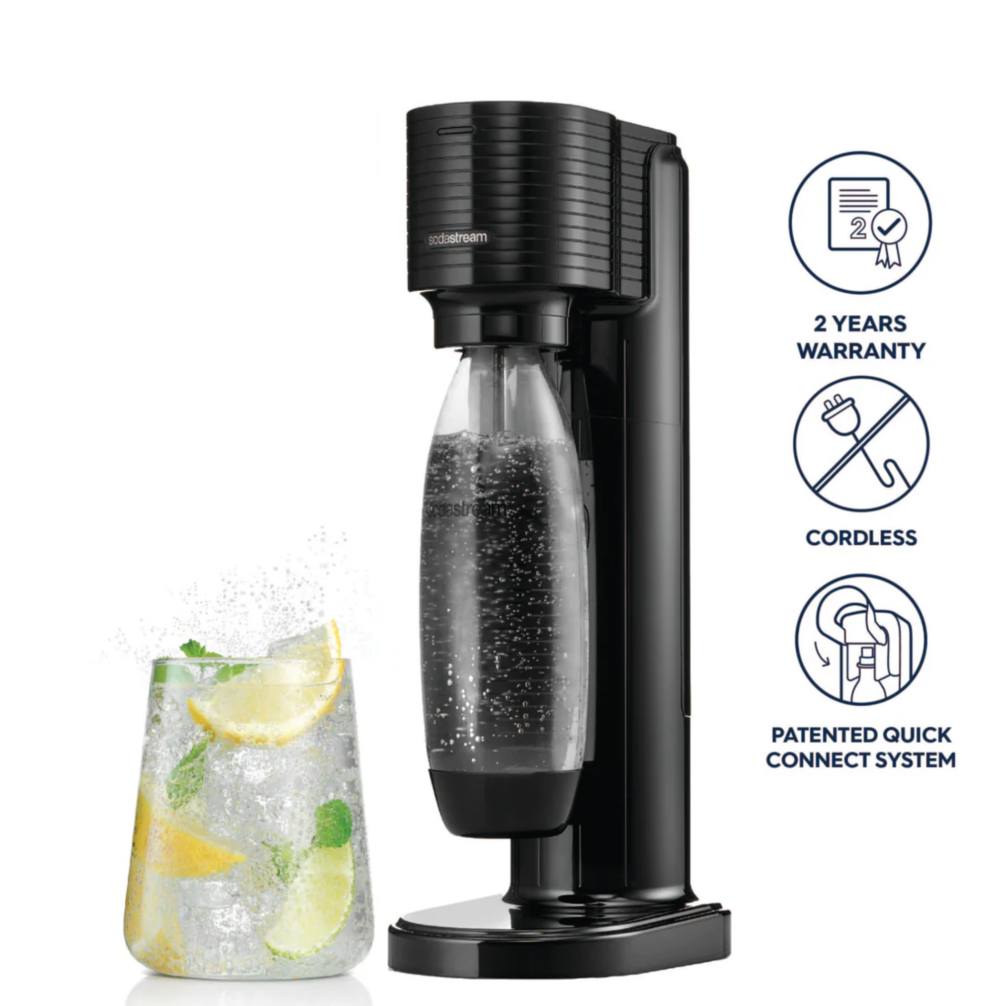 【新品未使用】SodaStream GAIA Amazon.com: SodaStream Gaia Sparkling Water Maker, Black