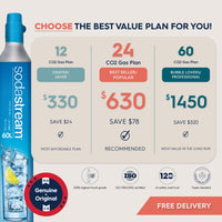SodaStream One Touch White Sparkling Water Maker