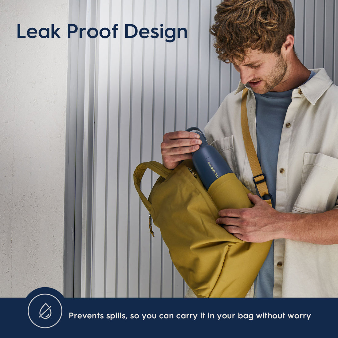 SodaStream FIZZ & GO Stainless Steel Bottle Storm / Mint / Sand