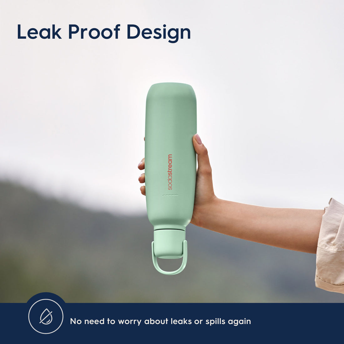 SodaStream FIZZ & GO Stainless Steel Bottle Storm / Mint / Sand