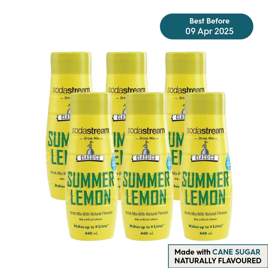SodaStream Classic Summer Lemon Drink Mix - Pack of 6