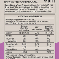 SodaStream Classics Low Sugar Passionfruit Drink Mix