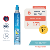 SodaStream 6 CO2 Gas Cylinder Annual Saver Plan - Savings $6