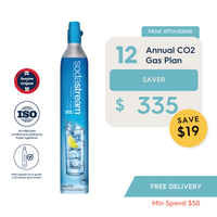 SodaStream 12 CO2 Gas Cylinder Annual Saver Plan - Savings $19