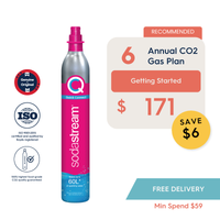 SodaStream 6 CO2 Gas Cylinder Annual Saver Plan - Savings $6