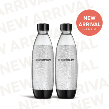 SodaStream 1.0L Twin Bottles - Black