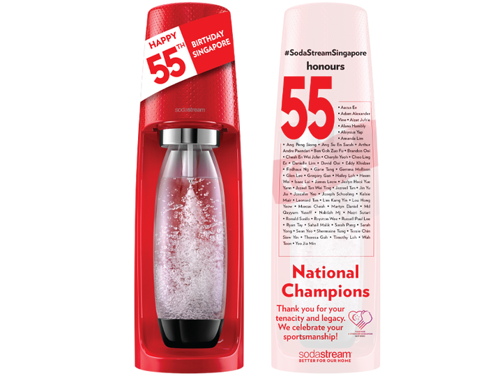 SodaStream Singapore Celebrates 55 Sports Champions To Commemorate Nation’s 55th Birthday