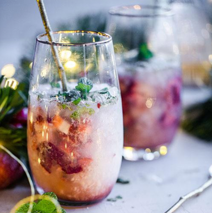 Lychee and Gin Festive Cocktail Recipe
