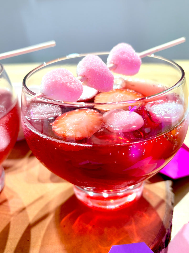 Sparkling Mocktail and Cocktail Recipes for Valentine's Day