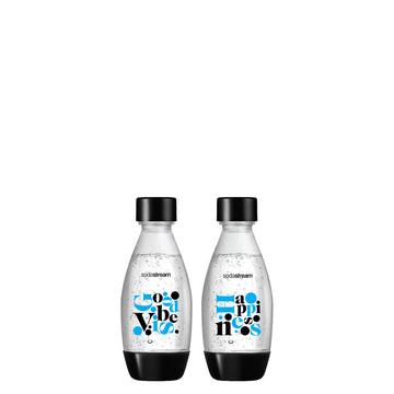SodaStream 0.5L Twin Happiness Good Vibes Bottles