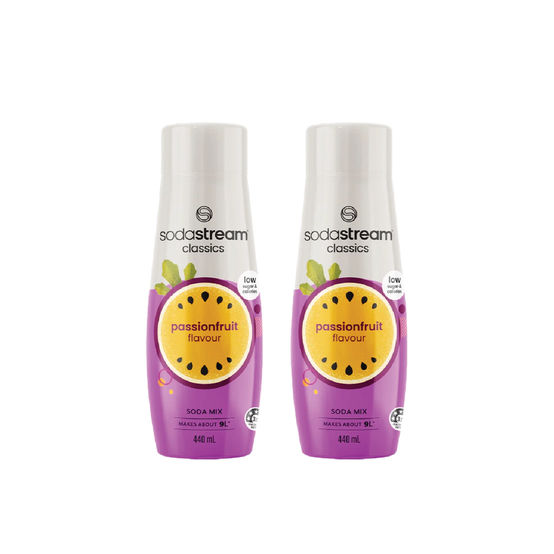 SodaStream Classics Low Sugar Passionfruit Drink Mix - Pack of 2