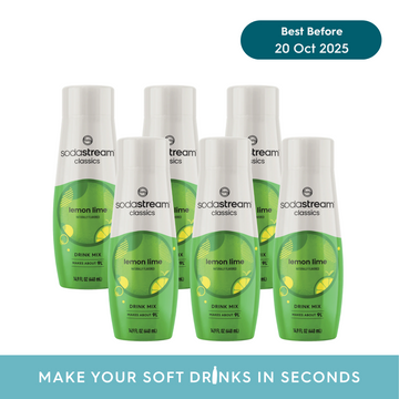 SodaStream Classics Lemon Lime Drink Mix - Pack of 6