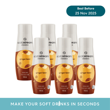 SodaStream Classics Ginger Beer Drink Mix - Pack of 6