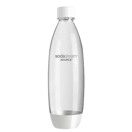 SodaStream 1L Fuse White Carbonating Bottle (Clearance, Single piece)