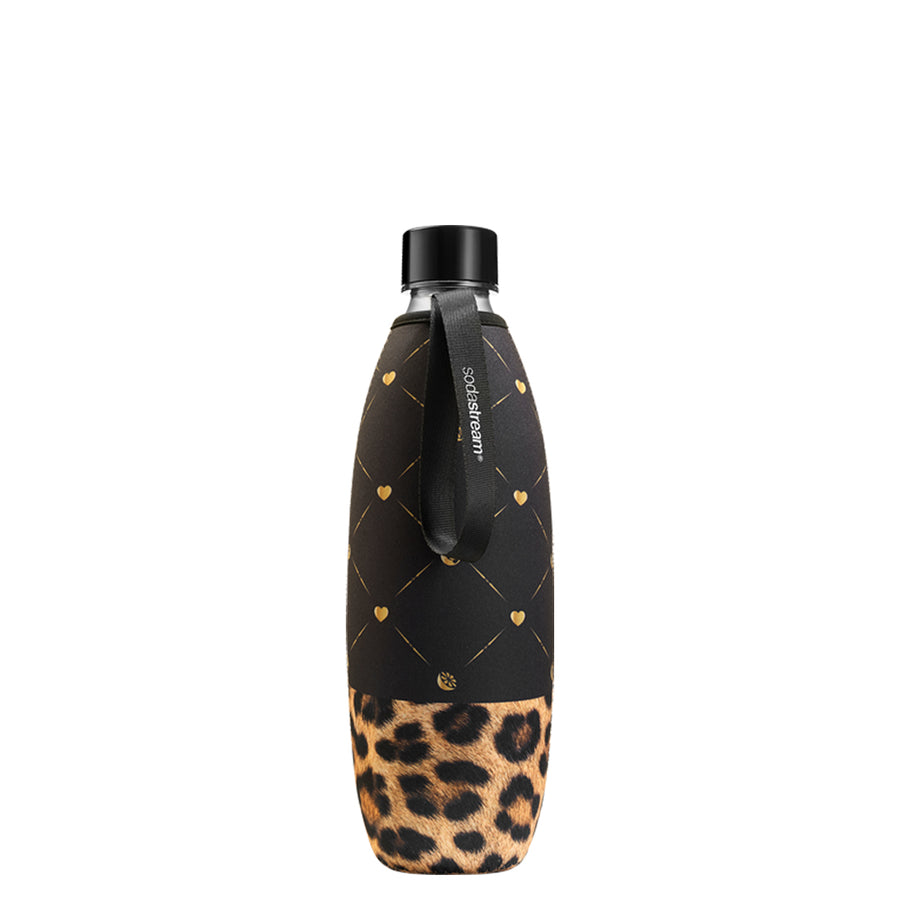 Cooler Cover for 1L Bottle with Loop Handle (Leopard)