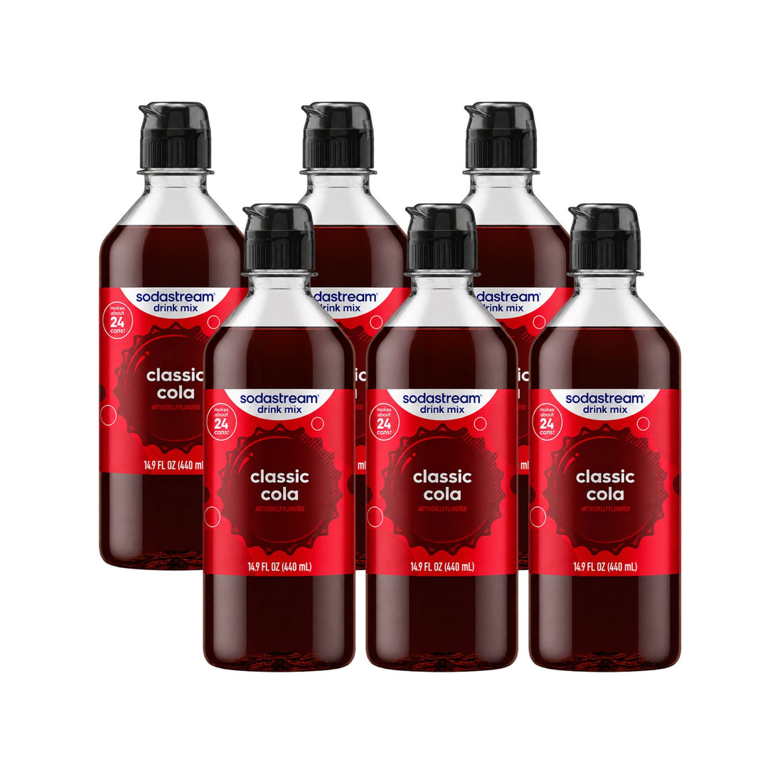 SodaStream Classics Cola Mixes Saver - Pack of 6