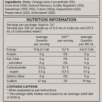 SodaStream Low Sugar (99% Sugar-Free) Orange Mango Drink Mix - Pack of 6