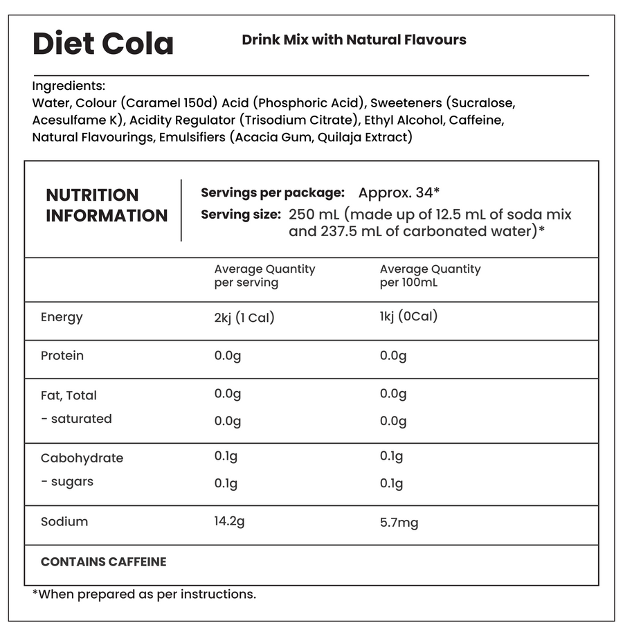 SodaStream Classics Diet Cola Drink Mix