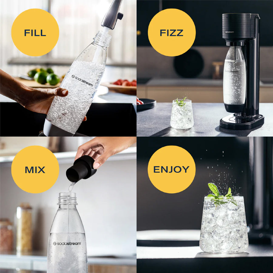 SodaStream Gaia Sparkling Water Maker - Black