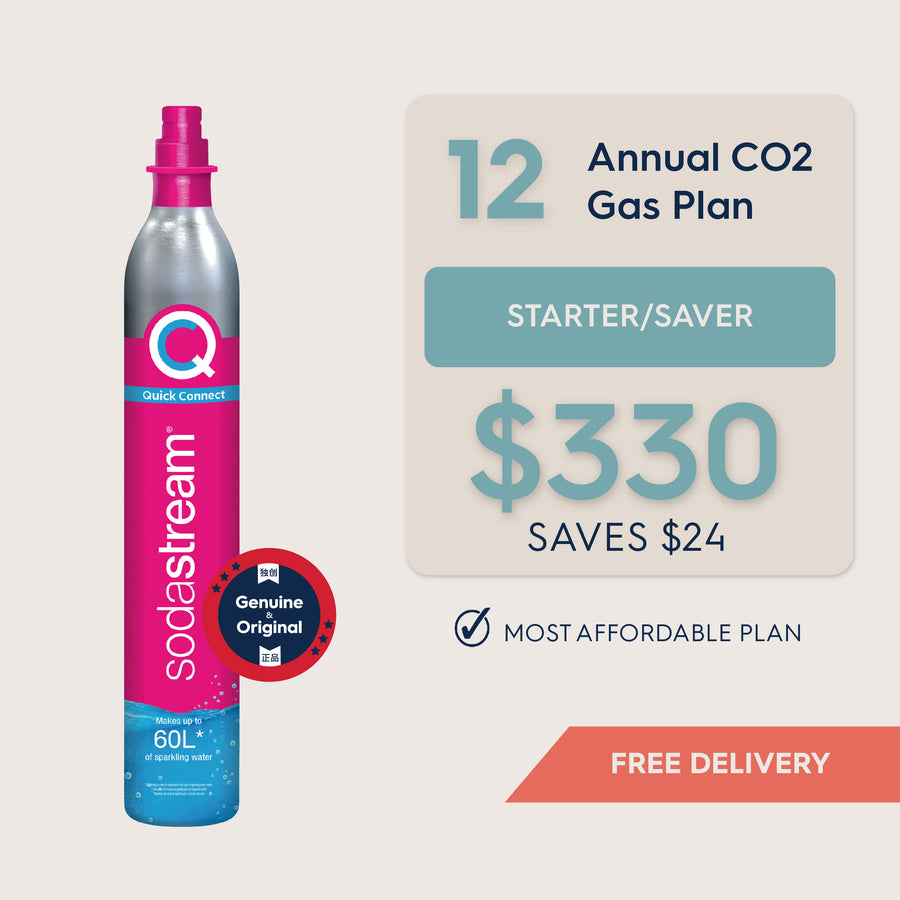 SodaStream 12 CO2 Gas Cylinder Annual Saver Plan - Savings $24