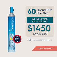 SodaStream 60 CO2 Gas Cylinder Annual Saver Plan - Savings $320