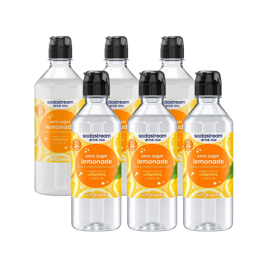 Sodastream Classics Lemonade Zero Sugar Drink Mix - Pack of 6