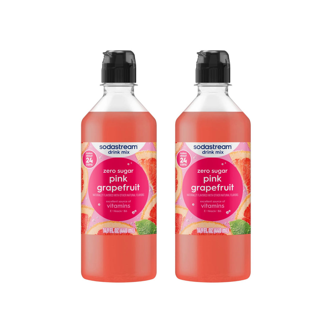 SodaStream Zero Sugar Pink Grapefruit Drink Mix  - Pack of 2
