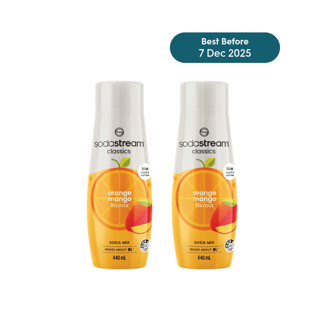 SodaStream Low Sugar Orange Mango Drink Mix - Pack of 2