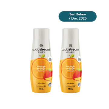 SodaStream Low Sugar Orange Mango Drink Mix - Pack of 2