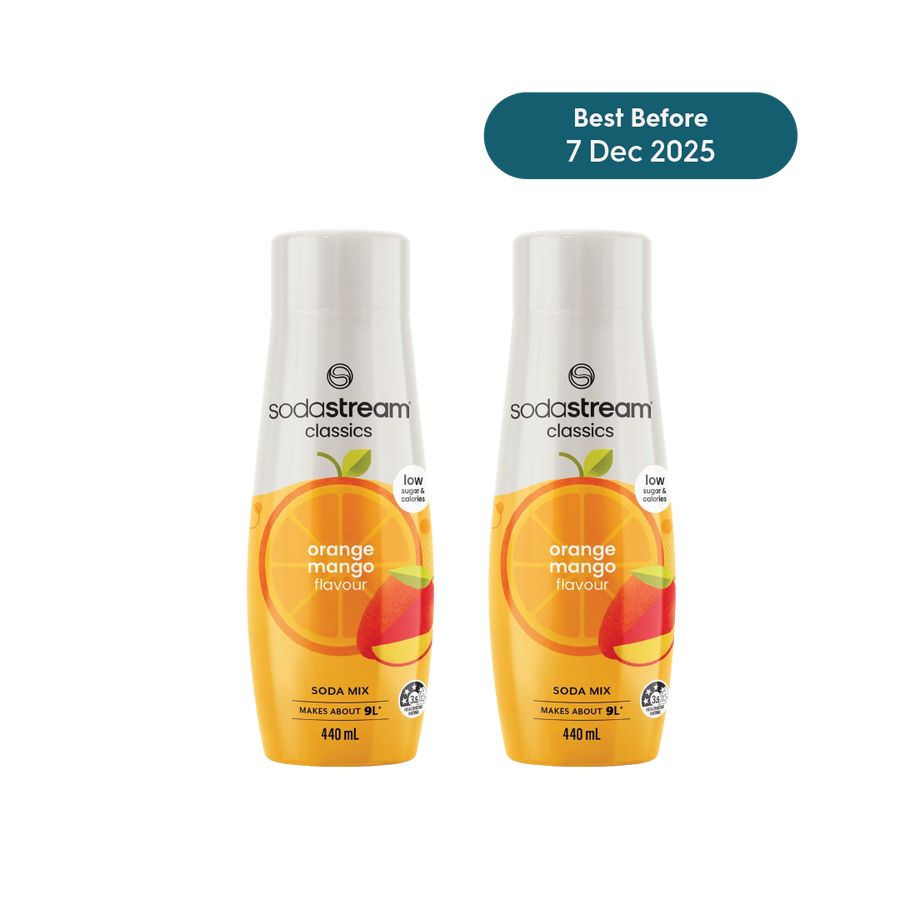 SodaStream Low Sugar Orange Mango Drink Mix - Pack of 2