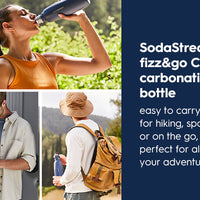 SodaStream FIZZ & GO Stainless Steel Bottle - Available in Storm, Mint or Sand