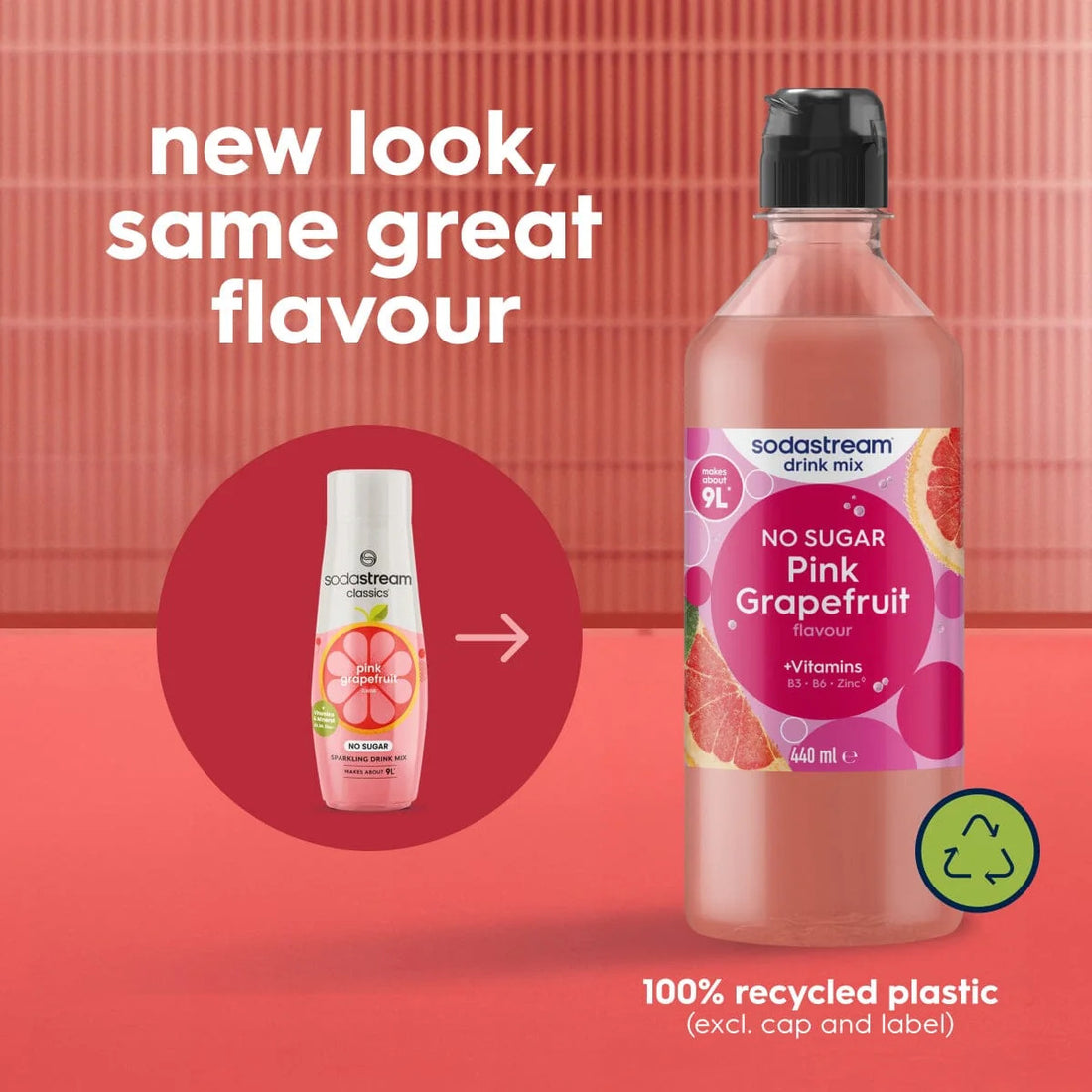 SodaStream Zero Sugar Pink Grapefruit Drink Mix  - Pack of 2