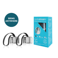 SodaStream Metal Loop Bottle Caps Twin Pack - Black