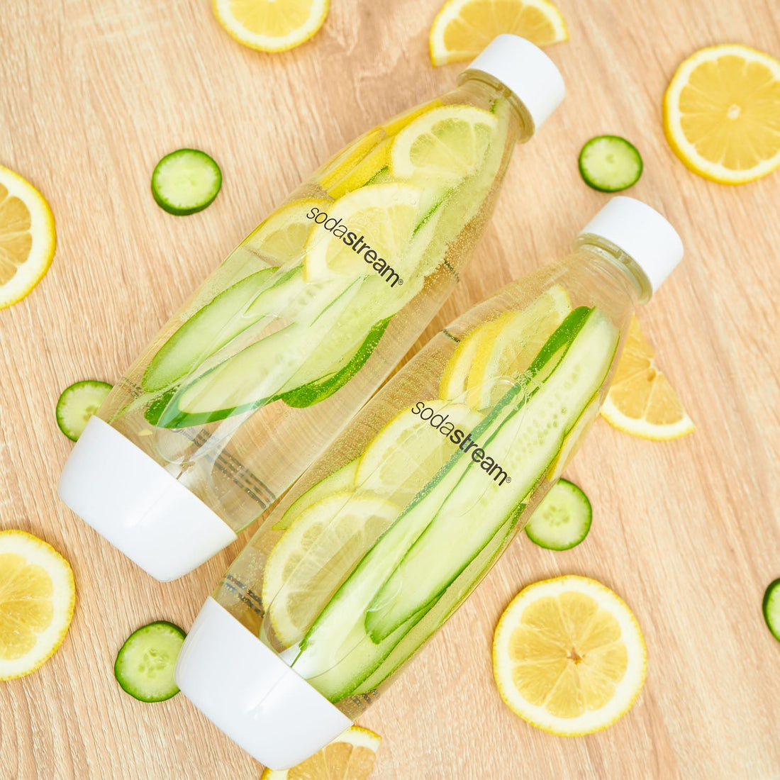 1.0L Twin Pack Brush Design Bottles