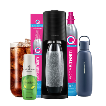 Bundle Deal!! SodaStream Terra Black Maker Sparkling Water Maker