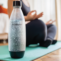 SodaStream 1L Dishwasher Safe Bottles Twin Pack - Black