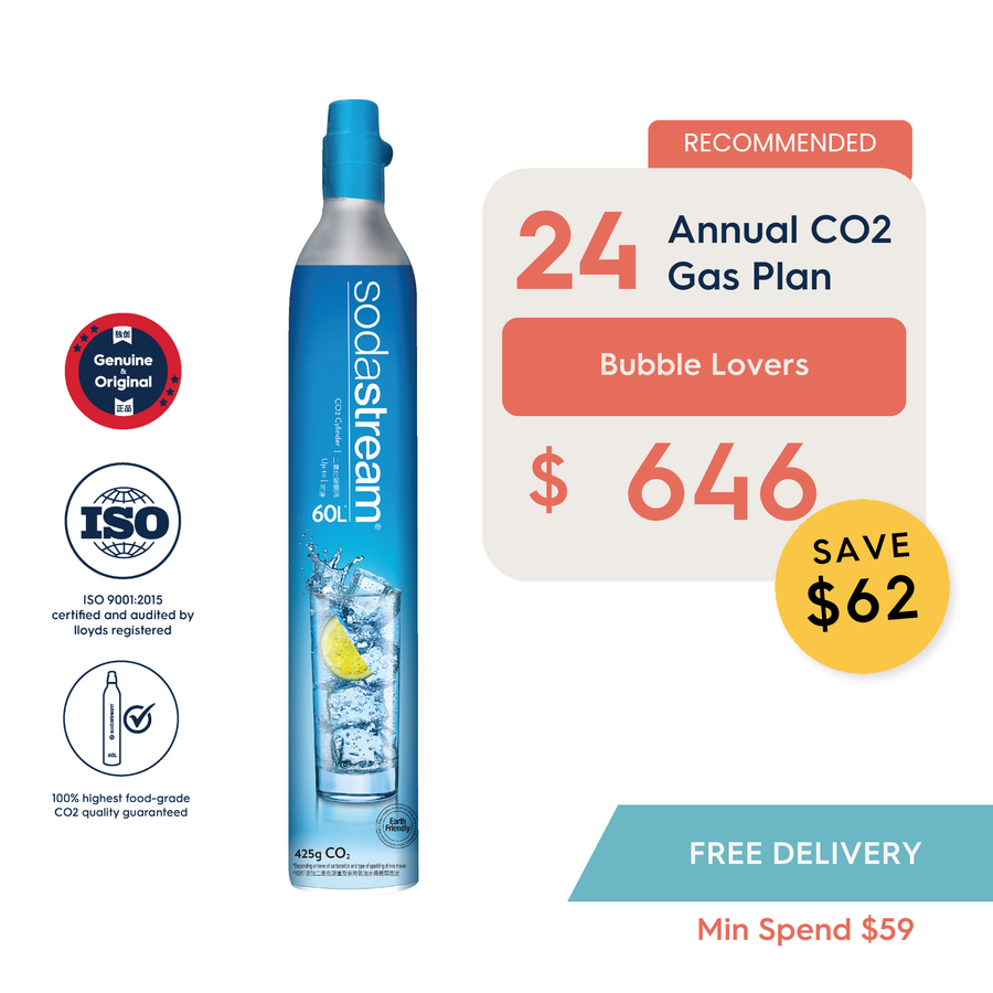 SodaStream 24 CO2 Gas Cylinder Annual Saver Plan - Savings $62