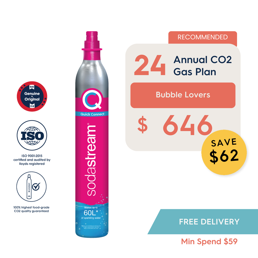SodaStream 24 CO2 Gas Cylinder Annual Saver Plan - Savings $62