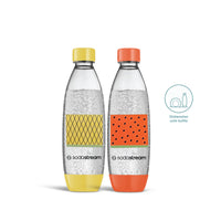 SodaStream 1L Dishwasher Safe Bottles Twin Pack - Fruits