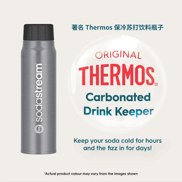 SodaStream x THERMOS® Silver Carbonated Drink Bottle