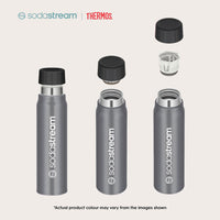 SodaStream x THERMOS® Silver Carbonated Drink Bottle