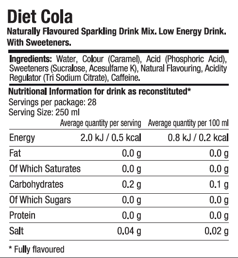 SodaStream Classics Diet Cola Mixes Saver - Pack of 6