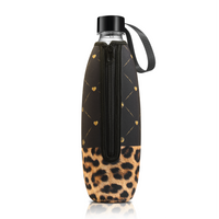 Cooler Cover for 1L Bottle with Loop Handle (Leopard)