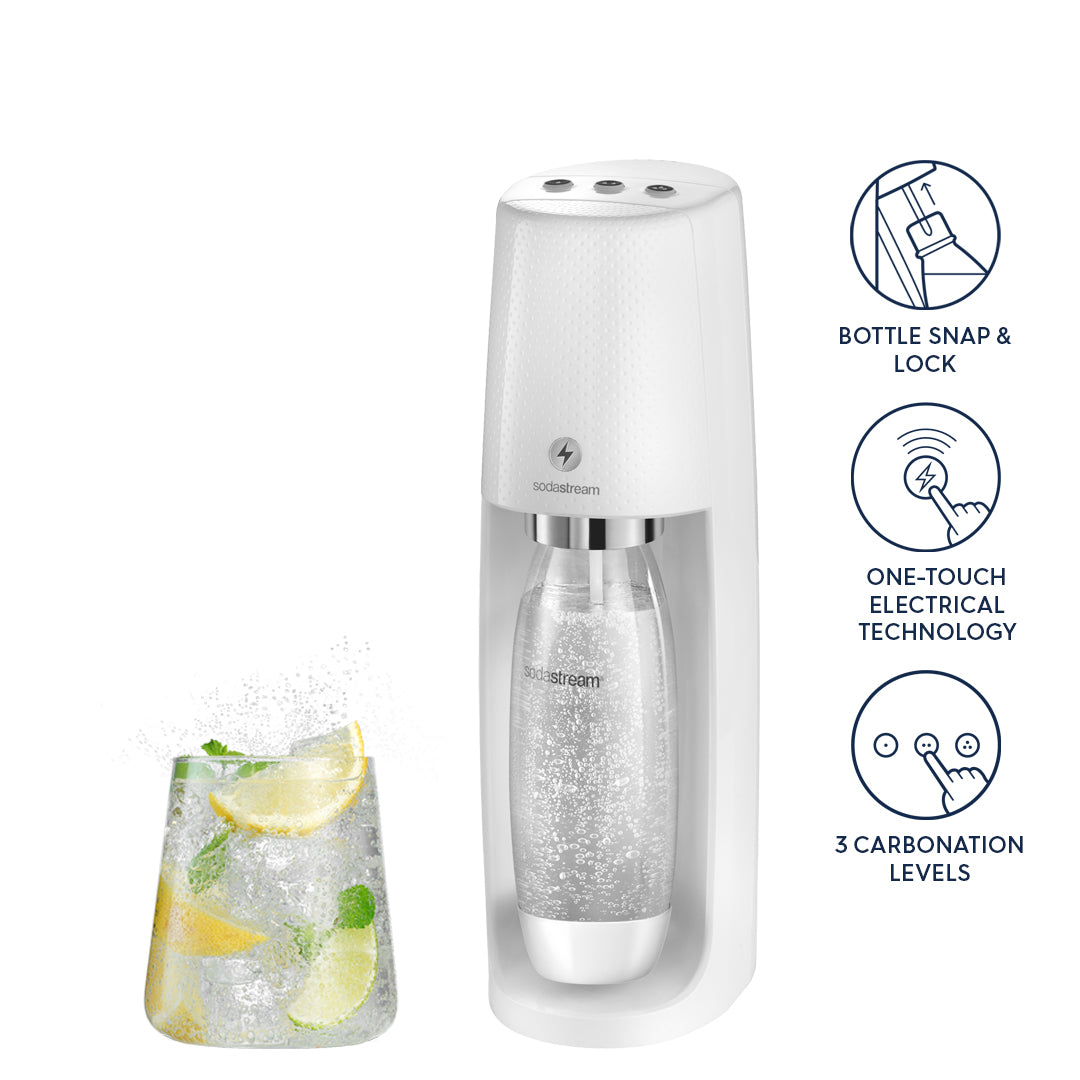 SodaStream One Touch White Sparkling Water Maker